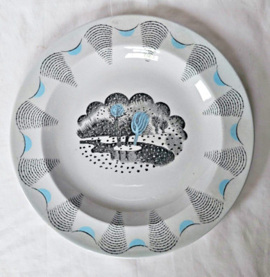 Wunderschöner kleiner Teller Eric Ravilious Reisemuster Wedgwood