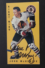 John McKenzie (d.2018) #36 Signed Autograph 1994 Parkhurst Tall Boy Hockey Card