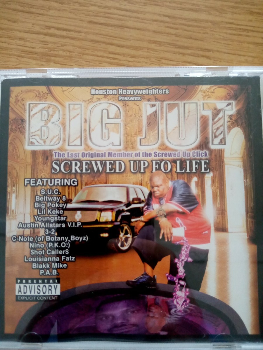 Big Jut Screwed Up Fo Life Lot Of 2 both versions Cd Dj Screw 3-2