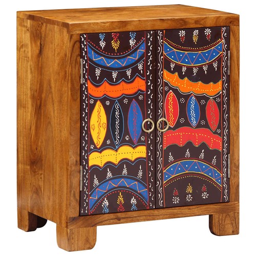 Credenza Multicolore 50x35x60 in Legno Massello di Acacia vidaXL - Foto 3 di 12