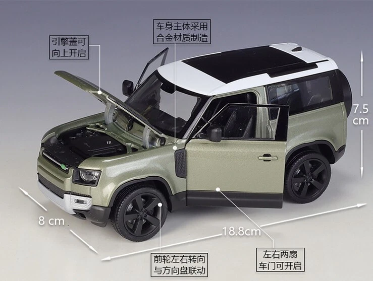 Welly 1:26 2020 Land Rover Defender Model Car New in box - Image 3 of 4