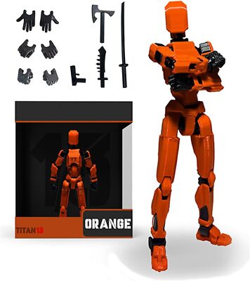 T13 Action Figure,Titan 13 Action Figure Toy Robot,3D Printed Jointed Movable