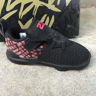 Nike LeBron 17 Black Red Toddler Size 9C BQ5596-006 #23 Lion | eBay