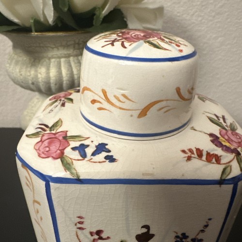 Antique Sacavem Handpainted Apothecary Jar Gilman CTA 6 1/2" PORTUGAL - Picture 2 of 17
