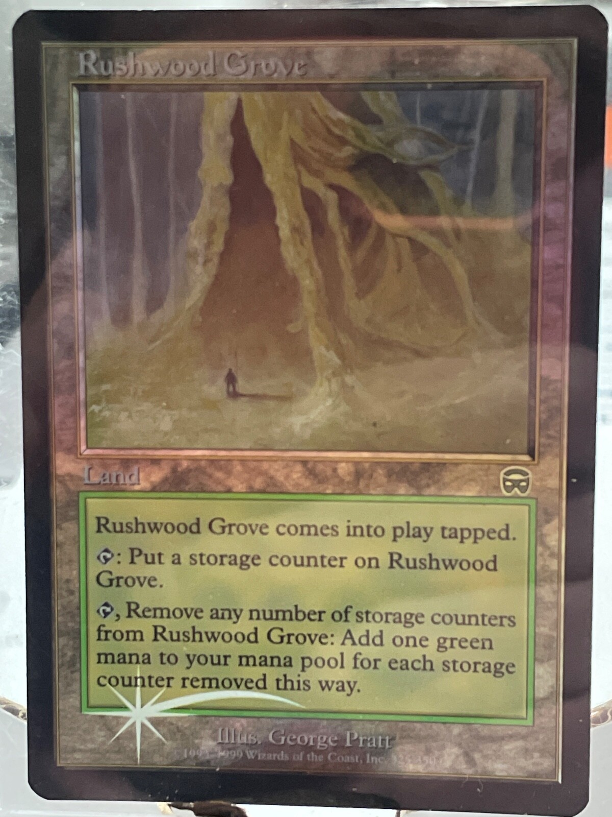 MTG -RUSHWOOD GROVE- FOIL FLAWLESS CARD MINT MERCADIAN MASQUES