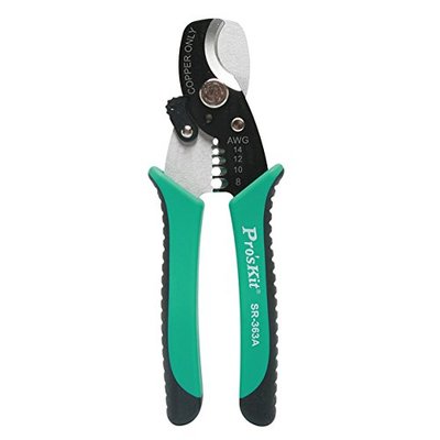 Eclipse Pro'sKit SR-363A 2-in-1 Round Cable Cutter/Stripper, AWG 14-8 ...