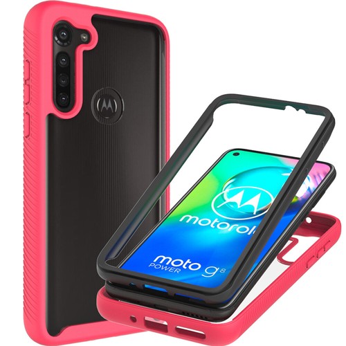 Custodia rigida trasparente militare sottile per Motorola Moto G8 Power Case - Foto 24 di 44
