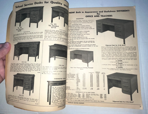 School Equipment & Supplies American Seating Co. Oklahoma City OK 1940 Catalog - Picture 4 of 8
