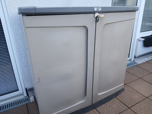 Gartenschrank Kunststoff Keter Außenmaße 138 cm 64 cm 128 cm (breit tief hoch)