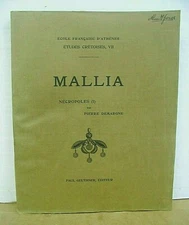 Fouilles Executees a Mallia par Pierre Demargne  1945 First Edition 