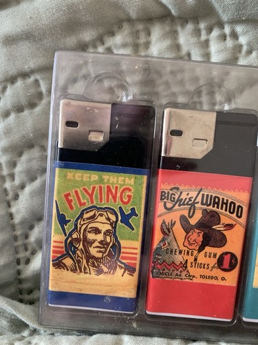 Scripto Set Of Five (5) Retro Lite Lighters With Pop Art Design In Package - Picture 6 of 14