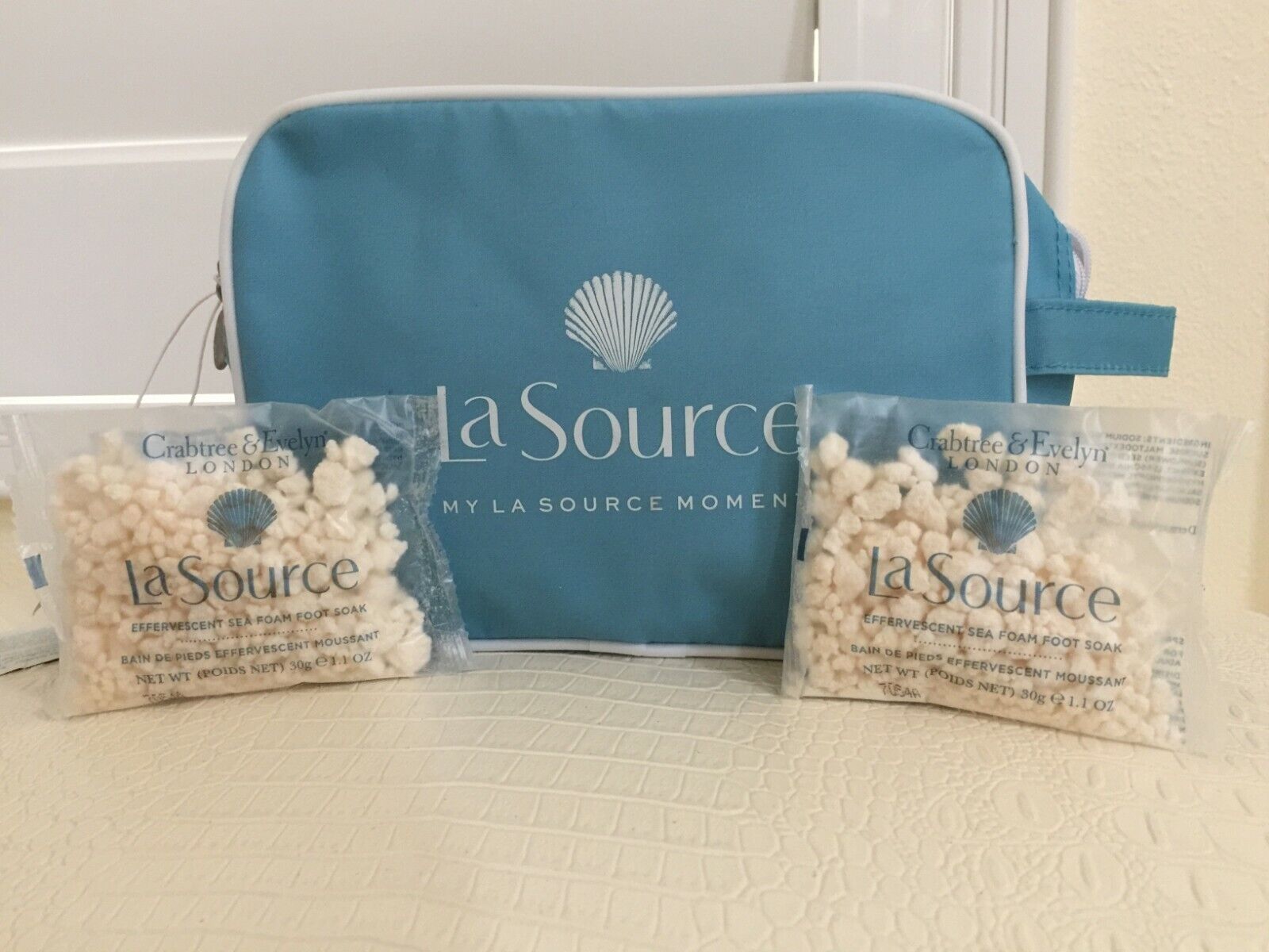 Crabtree & Evelyn London La Source Foot Leg Care Gift Bag Set 5 pcs