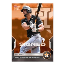 2022 Topps NOW OS-40 HOUSTON ASTROS SIGNS FREE AGENT JOSE ABREU  PRESALE