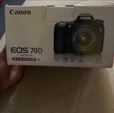 Canon EOS 70D 20.2MP Digital SLR Camera - Black (Kit w/ EF-S IS STM  18-55mm... 813789329657 | eBay