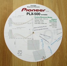 Pioneer PLX-500 Custom Designed Tonearm Cartridge Stylus Alignment Protractor