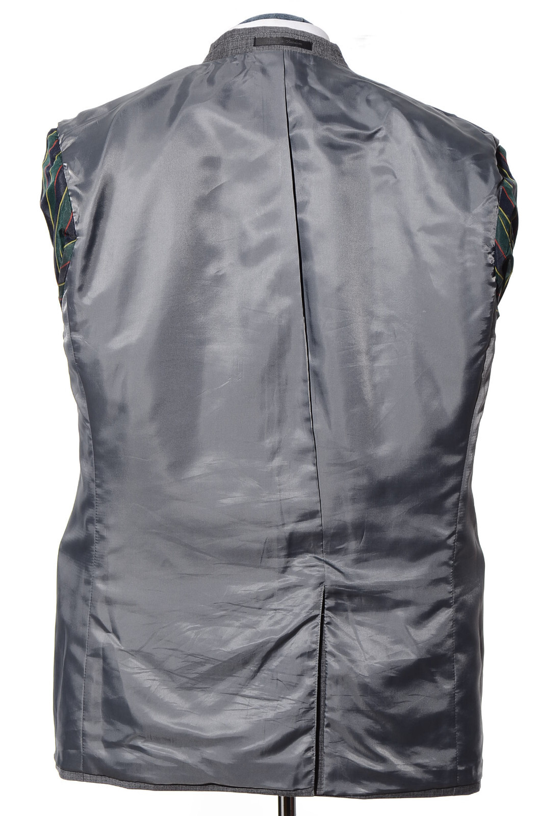 42R Chaps Gray Worsted-Wool Two-Button Single-Bre… - image 9