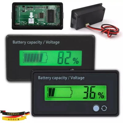 MARKENLOS 12V-72V LCD Anzeige Volt Monitor Batterie Kapazität Digital Voltmeter Spannung