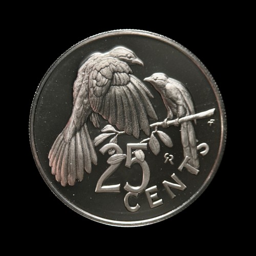 BRITISH VIRGIN ISLANDS. 1975, 25 Cents - Mangrove Cuckoo, QEII, Rare - Picture 10 of 12
