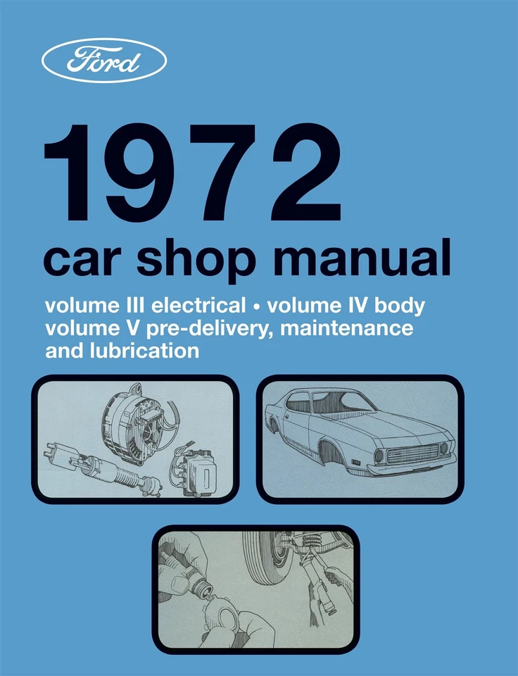 1972 年福特汽车店手册 5 卷(授权翻印) — 第 2/4 张图片