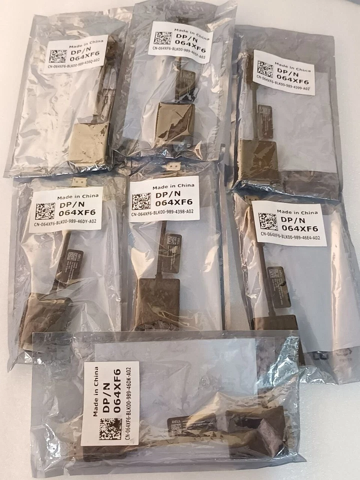 LOT OF 7 DELL DANARBC084 DP/N064XF6 DISPLAY PORT TO DVI (SINGLE-LINK) - Image 2 of 4