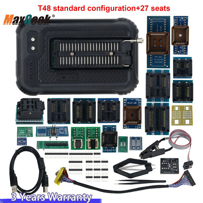 XGecu T48 Universal Programmer USB2.0 HS 480MHz Chip Programmer with 27 Sockets