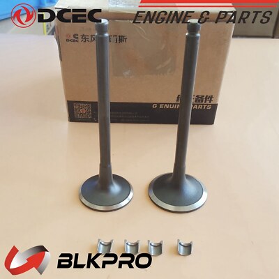 OEM DCEC Cummins Exhaust + Intake Valve Set For Dodge Ram 5.9 12V W/Collets