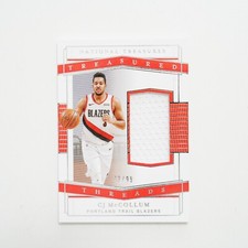 2020-21 Panini National Treasures Treasured Threads /99 CJ McCollum #TTH-CJM