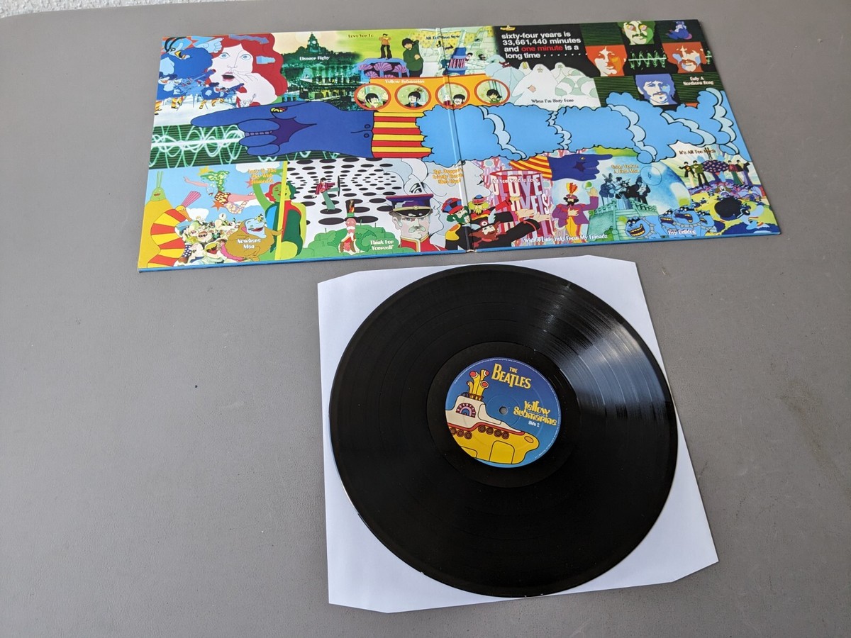 THE BEATLES original black Vinyl LP Yellow Submarine Songtrack