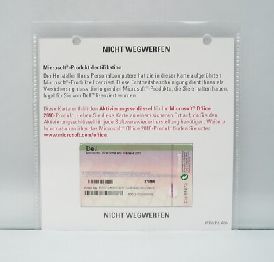 Microsoft Office 2010 Home and Business - OEM - Deutsch - mit Word,Excel,Outlook