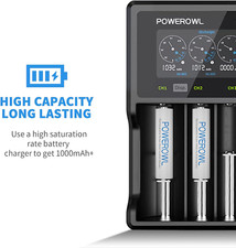 AAA Rechargeable Batteries 12 Pack, POWEROWL High Capacity Rechargeable AAA B... 0.86 per battery