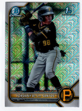 2022 Bowman Chrome Mega Refractor #BCP166 Yordany De Los Santos 1st Bowman