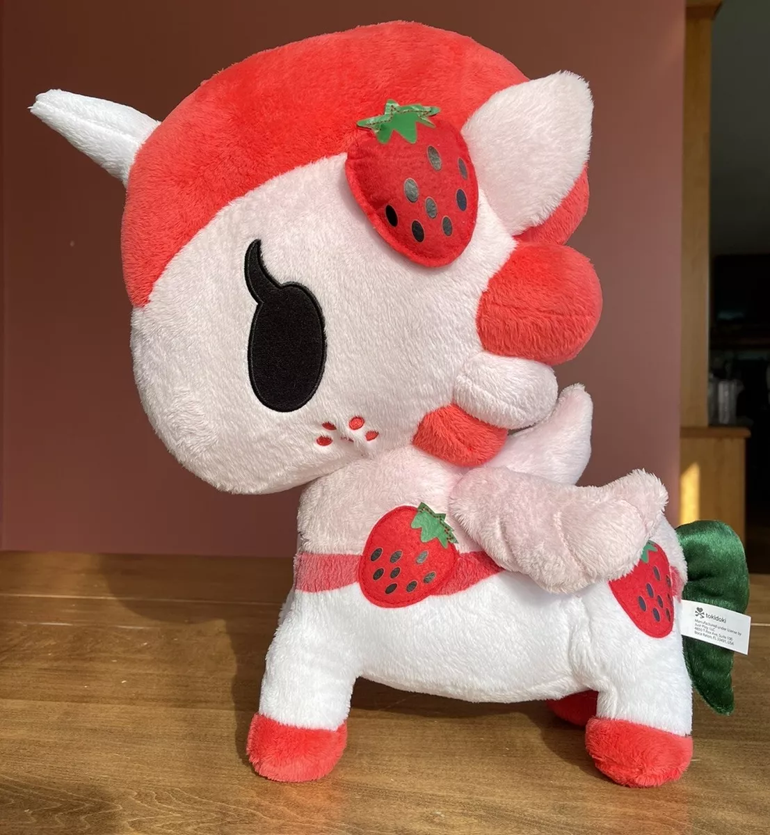 Neon Star Tokidoki Plush Unicorno Ruby Strawberry Unicorn XL 16”