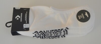 Converse, Socks, 3 Pack, Half Cushion, Ultra Low Socks, No Show M  White, SZ6-12