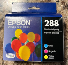 New Epson 288 Standard-Capacity Ink Cyan Magenta Yellow Black 02/26