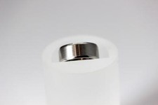 Lovely Sterling Silver Beveled Edge Wedding Band Ring Size 6.25   11238-11252