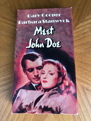 Meet John Doe VHS VCR Video Tape Used Movie Gary Cooper