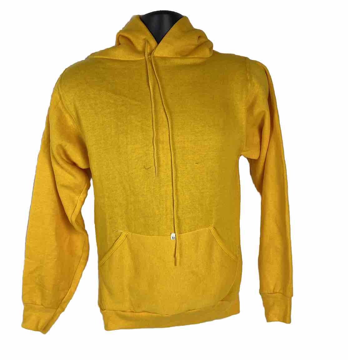 Vintage 60s Gold Hoodie XS Russell Athletic Pull Over NWOT 70s 