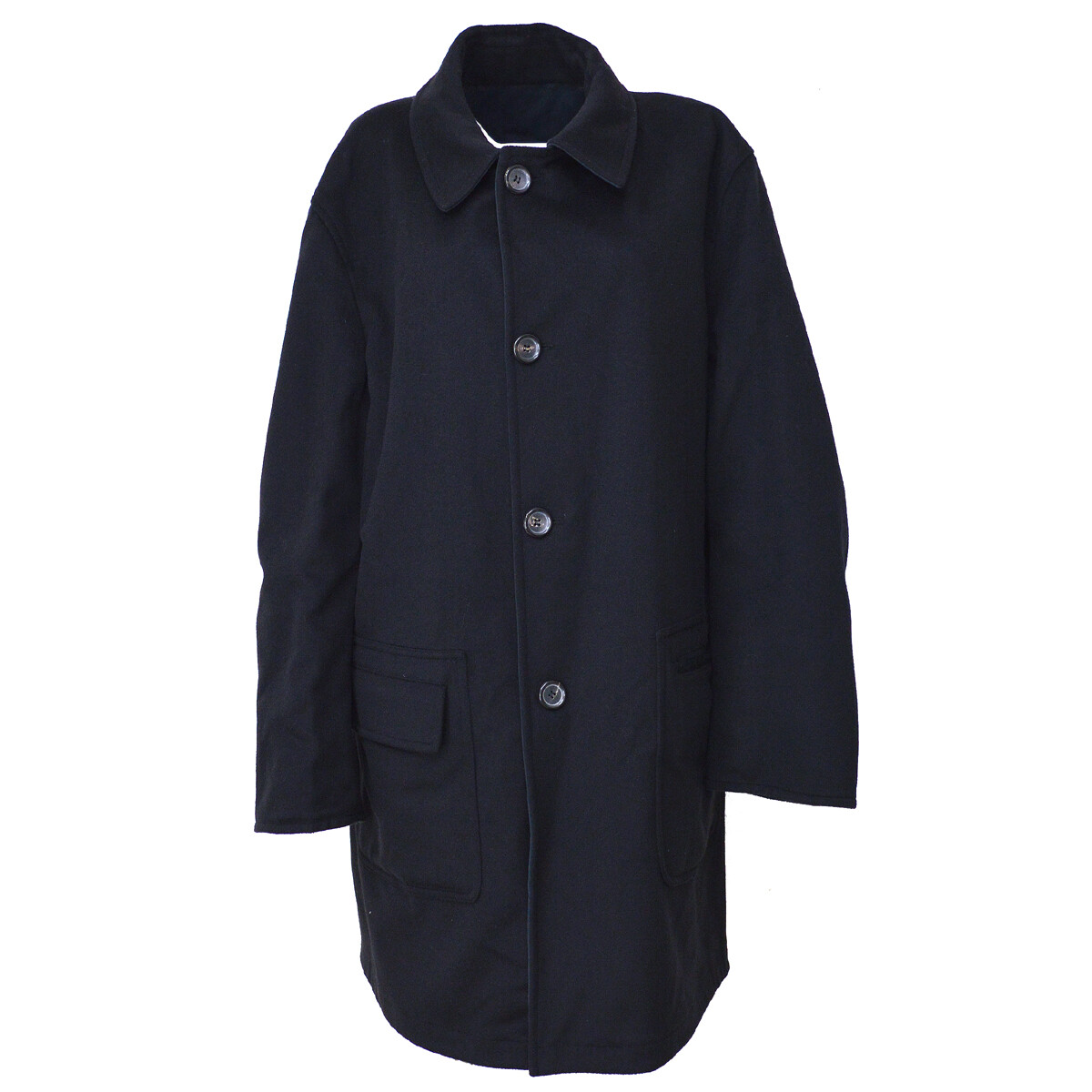 Gucci Reversible Long Sleeve Coat Black Blue Y04118c | eBay