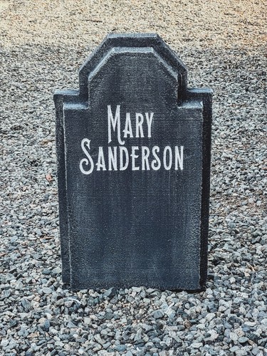 F- Mary Sanderson gravestone tombstone. LED Illuminated with 20 color options. - Picture 1 of 12