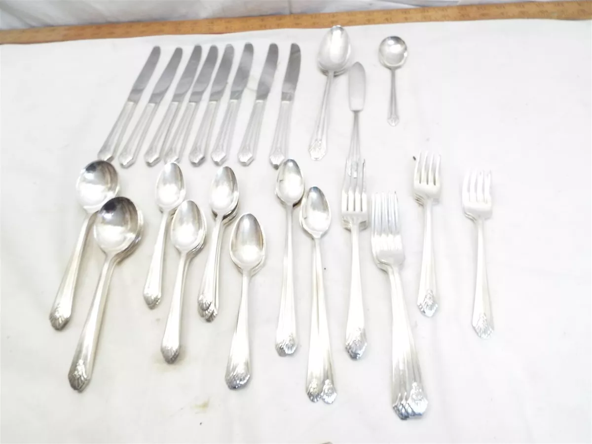 Silver plated deals flatware