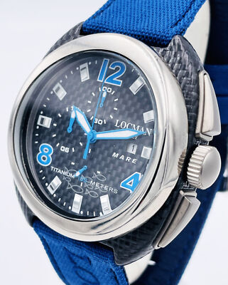 Herrenuhr Locman MARE Chronograph Titan und Kohlefaser 47mm WR100
