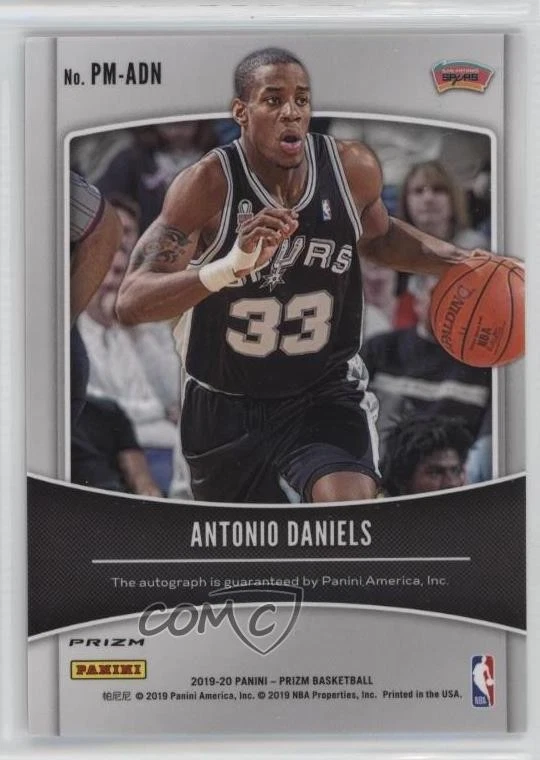 2019-20 Panini Prizm Penmanship Silver Prizm Antonio Daniels #PM-ADN Auto - Image 2 of 2