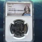 1961 50C Proof Silver Franklin Half Dollar NGC Graded PF 66 Coin