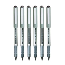 06- UNI-BALL VISION Pens - FINE 0.7mm Rollerball - BLACK INK - BULK PACKED