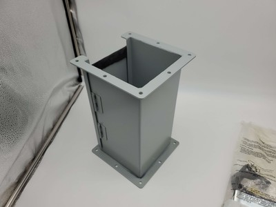 Hoffman F66L12 Straight Wireway Section 12'' x L 6''W x 6'' H Hinged Cover
