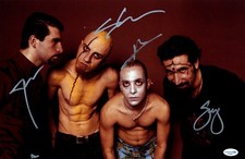 System of a Down Autographed Signed 11x17 Photo Serj Shavo John Daron ACOA