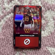 2024 UNO ELITE CORE EDITION FOIL SP Red Jonathan Allen Commanders Card #6