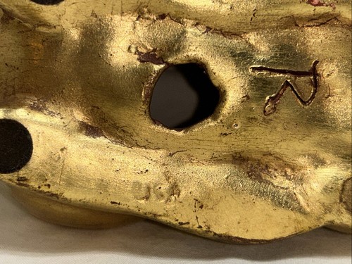 Vintage Freeman McFarlin Gold Leaf Rabbit Easter Bunny MCM Signed Anthony *READ* - Picture 16 of 18