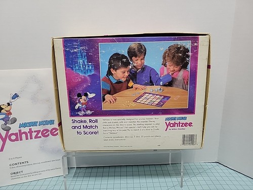 1988 Mickey Mouse Complete Yahtzee Game Milton Bradley Complete Great Condition - Picture 12 of 18