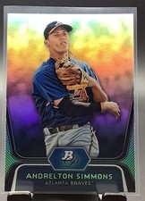 2012 Bowman Platinum Andrelton Simmons Prospect Rookie Card 31326ps-05. rookie card picture